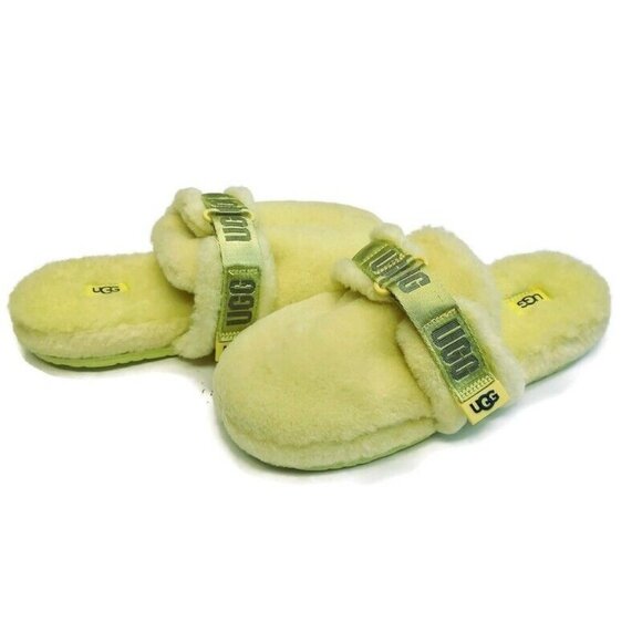 UGG Mens Size 9 Fluff It Slip On Sheepskin Slippers 1118150 Margarita - Picture 8 of 8